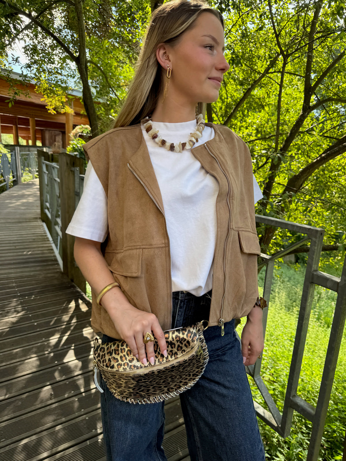 Sac banane en cuir