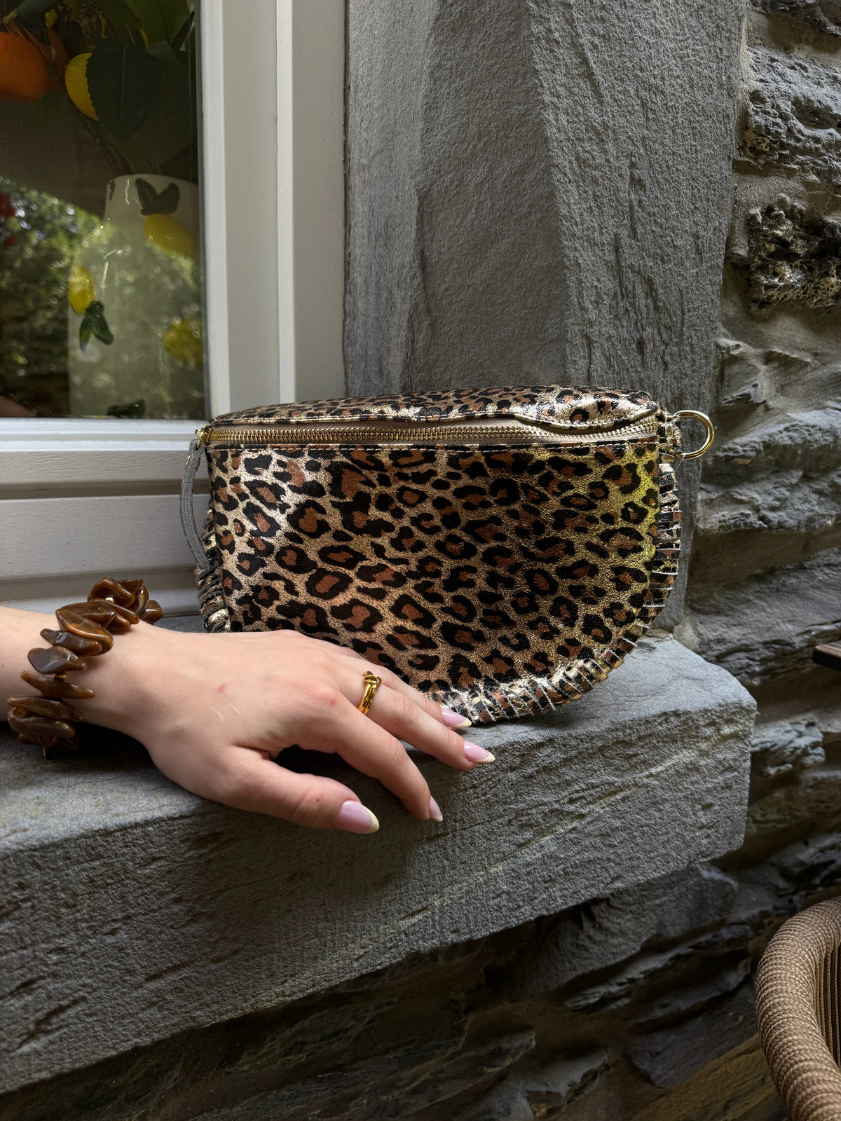 Sac banane en cuir