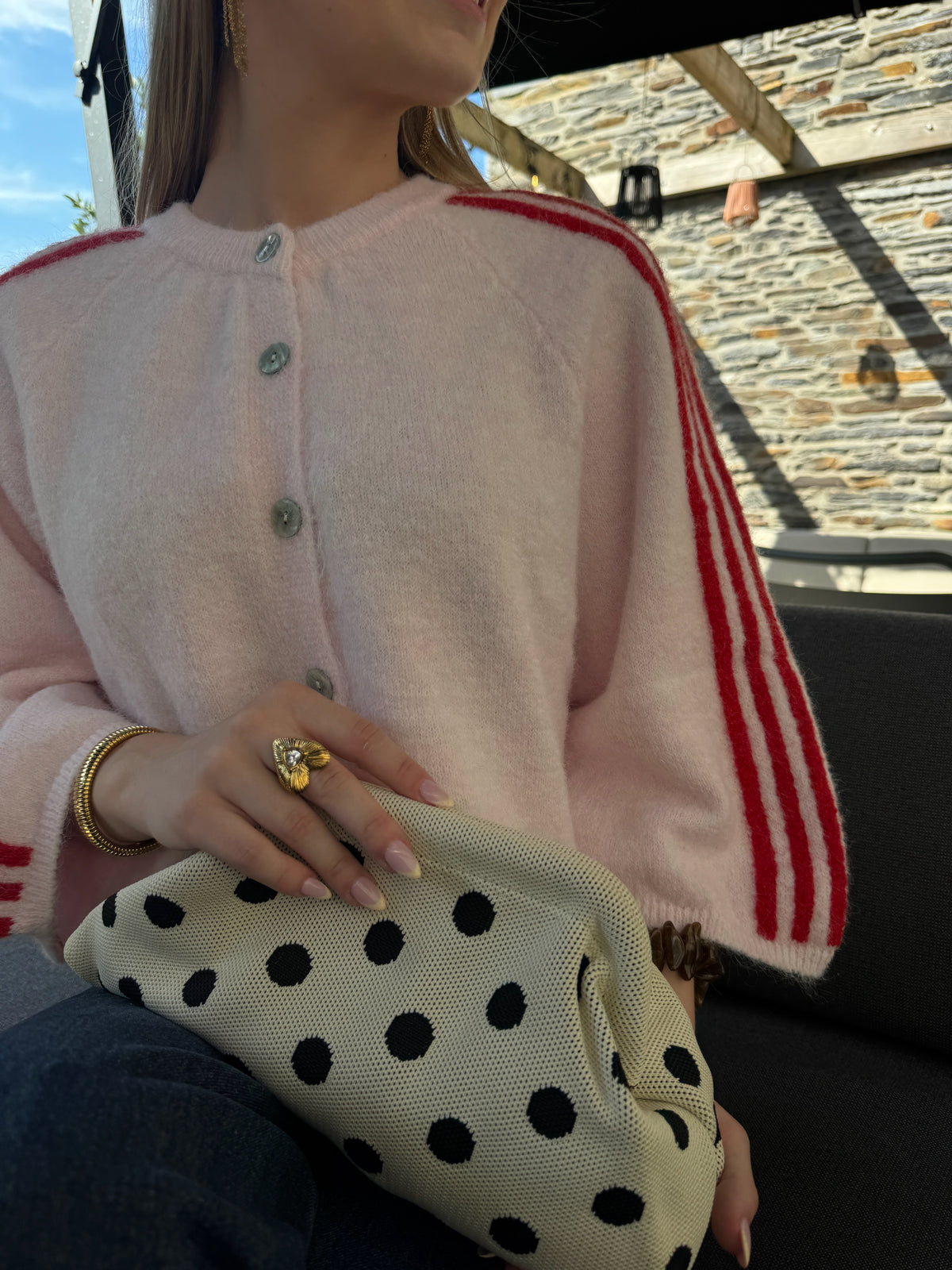 Pochette à pois