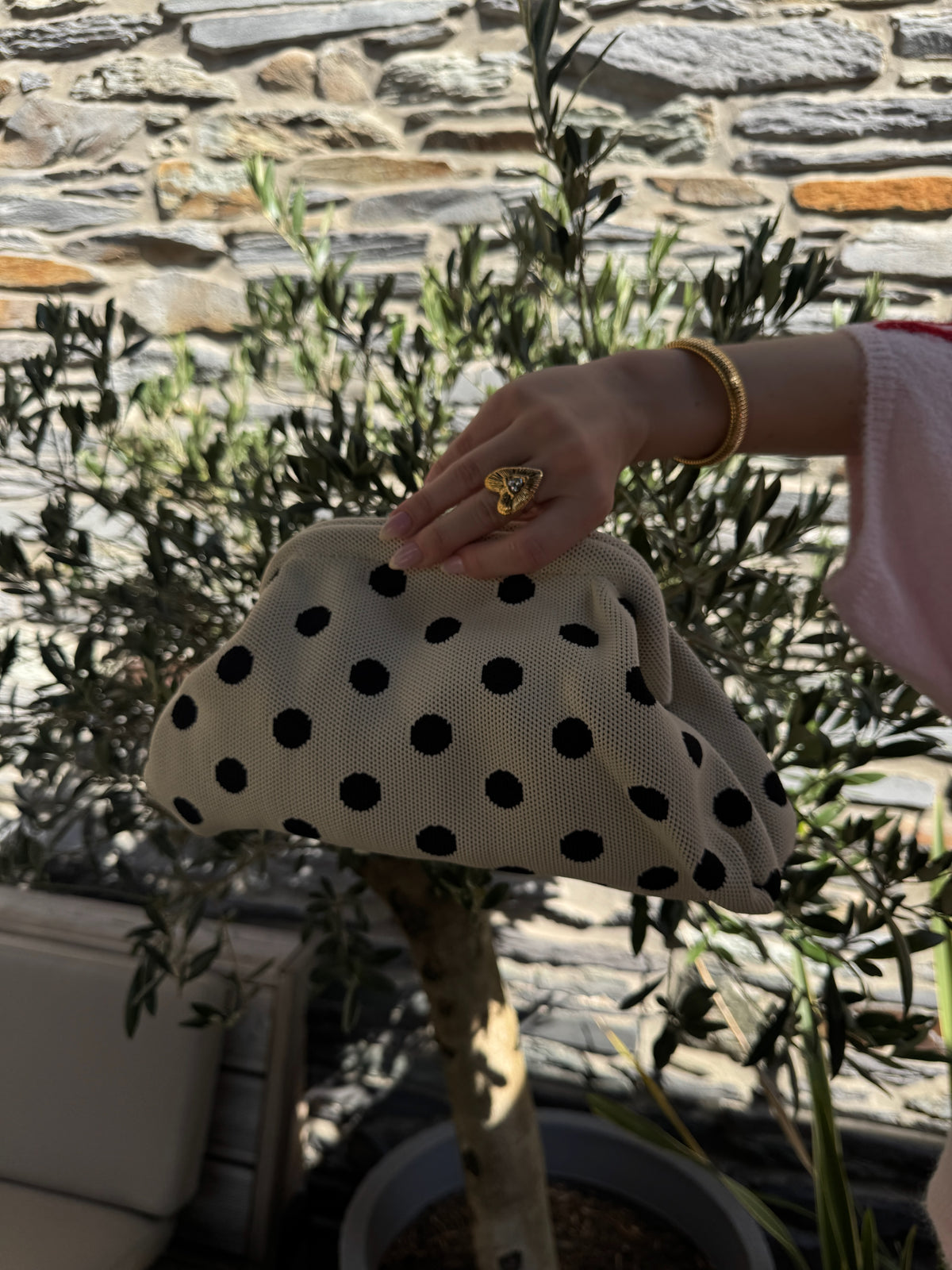 Pochette à pois