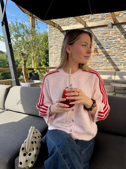 Gilet À Manches 3/4 Boutonné