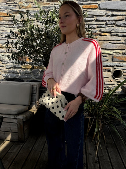 Gilet À Manches 3/4 Boutonné