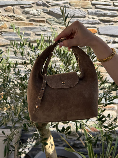 Sac jade en cuir
