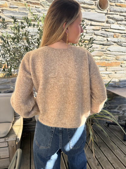 Pull en maille croisée